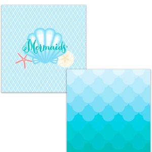 MERMAID PARTY NAPKINS - 20 Per Pack - LOT OF 6 PACKS! 🌴🧜🏽🧜🏽‍♀️🐚🌊🌴Lot A